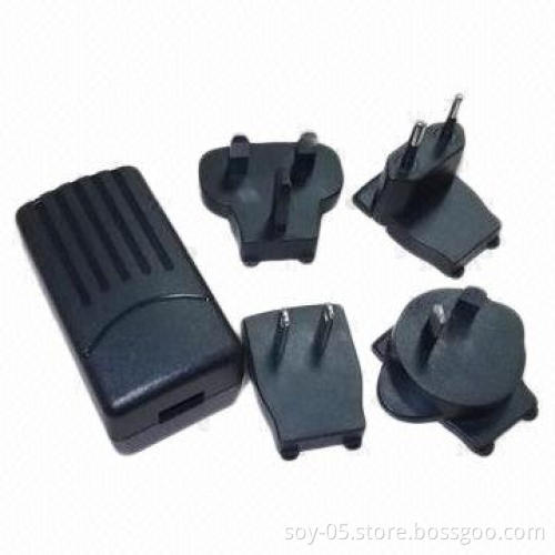 AC/DC Power Supplies, Interchangeable EU Plug, 0.45A Current, 100-240V AC Input Condition